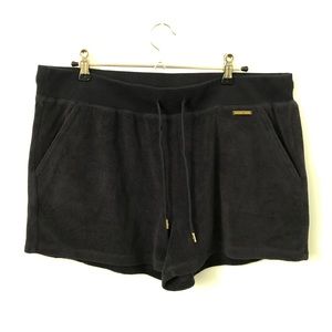 Michael Kors Navy Blue Terry Cloth Shorts 3"